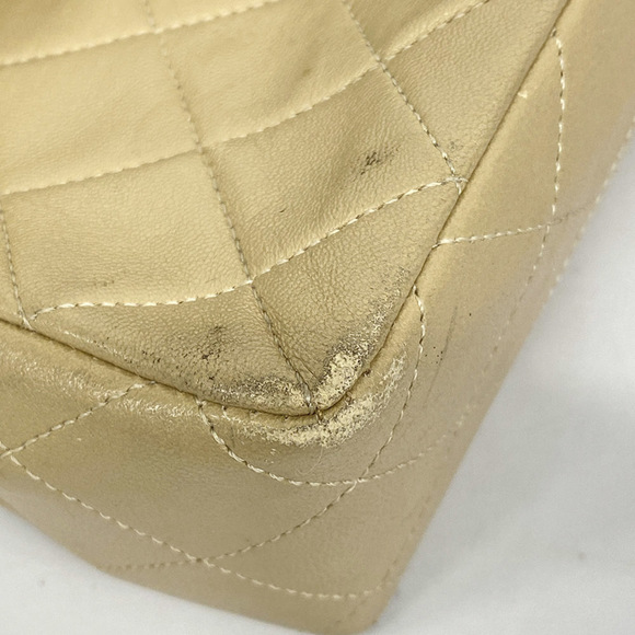 CHANEL Shoulder Bag Matelasse Chain Lambskin Beige Ladies - Picture 6 of 10